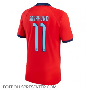 England Marcus Rashford #11 Borta Matchtröja VM 2022 Kortärmad